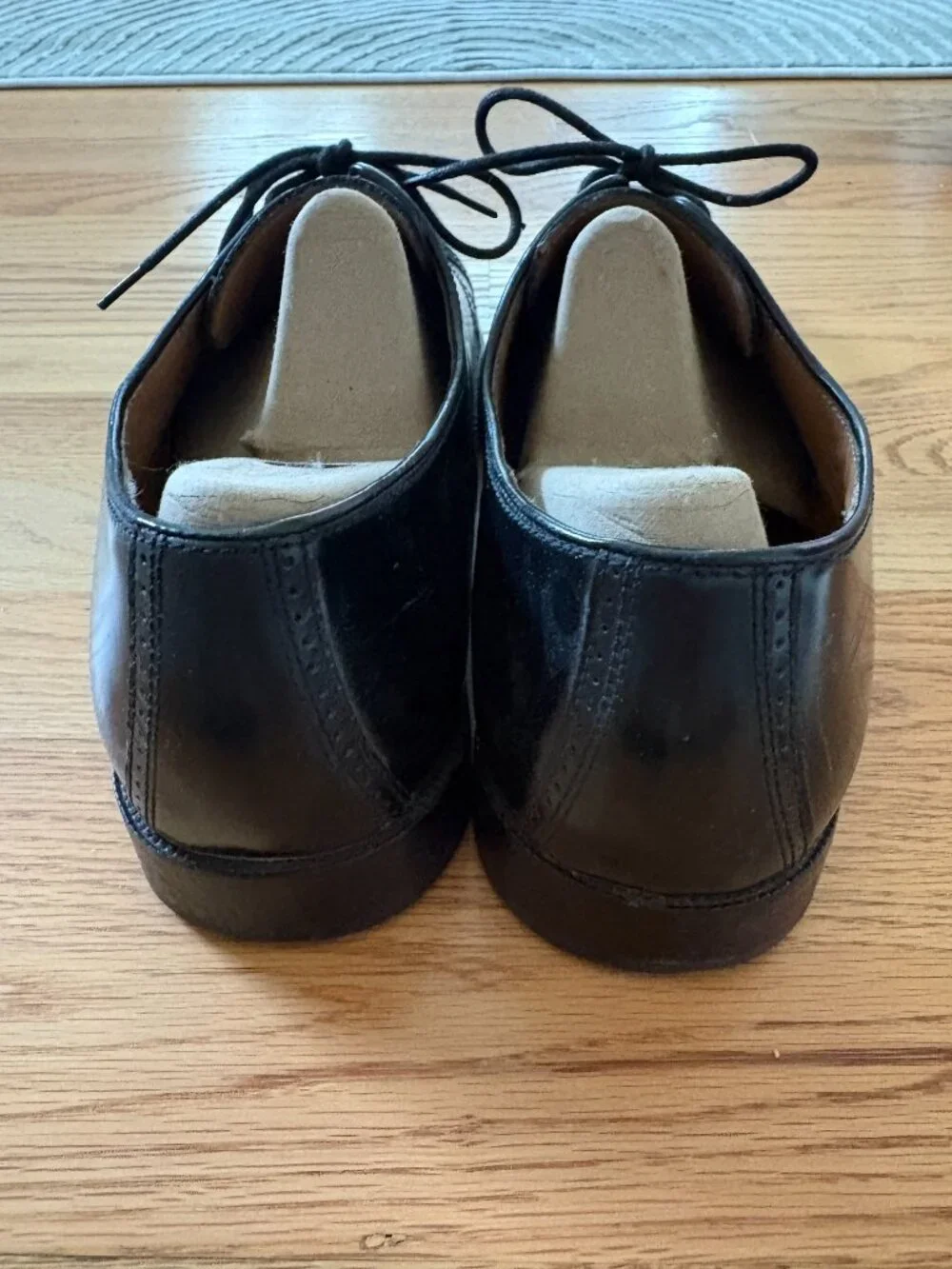 Johnston & Murphy Bradford Cap Toe Black Dress Shoes - size 13